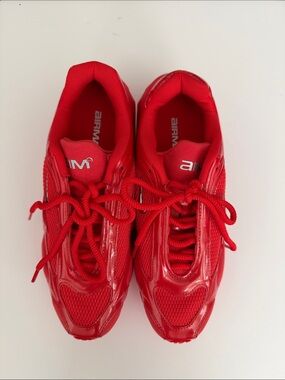 Nike Women's Red Lace-Up Sneakers